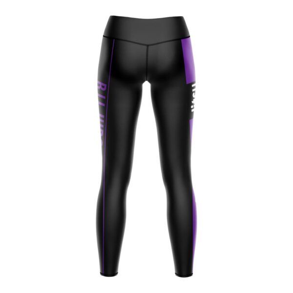 DarkPurpleBeltWomenLeggingsBack