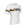 Light Brown Belt Front Short Sleeves