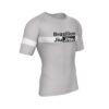 Light White Belt Front Short Sleeves