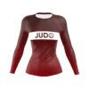 Red Judo FemaleRashguardFront