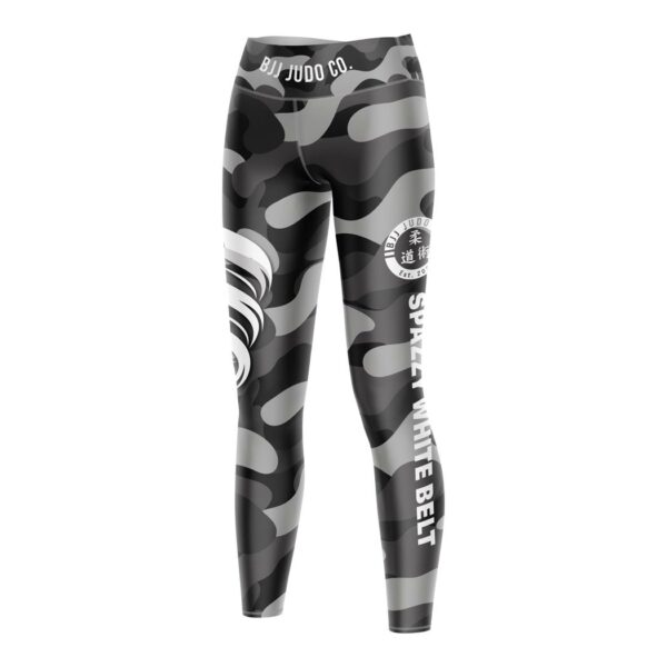 SpazzyWhiteBeltWomenLeggingsSide 1