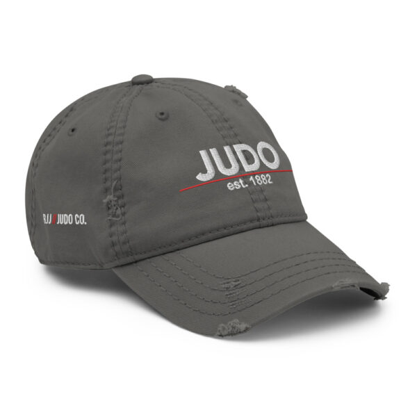 distressed dad hat charcoal grey right front 623553b51dcdc