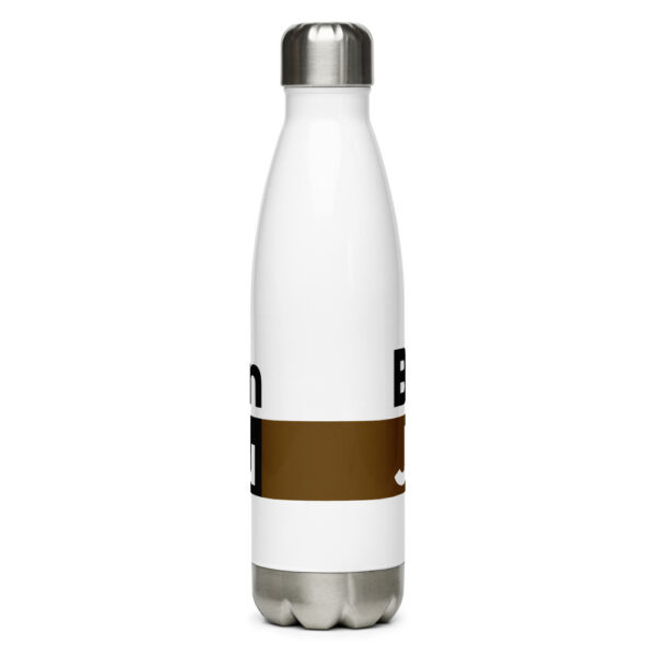 stainless steel water bottle white 17oz back 621bc32d9edf8