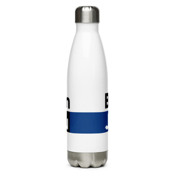 stainless steel water bottle white 17oz back 621bc37f9e69f