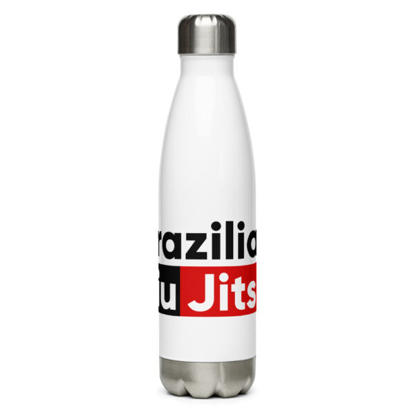 stainless steel water bottle white 17oz front 621bc2f9ab53b