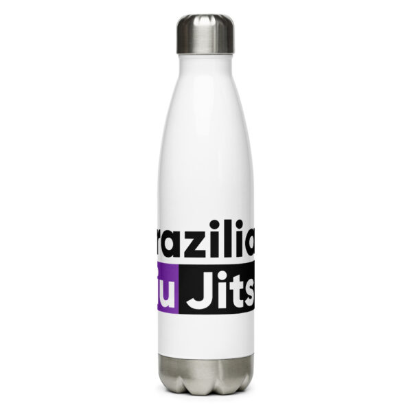 stainless steel water bottle white 17oz front 621bc35bde382