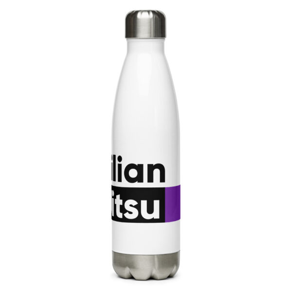 stainless steel water bottle white 17oz left 621bc35bdec86