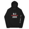 unisex eco raglan hoodie black front 61f74883d0045