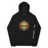 unisex eco raglan hoodie black front 61f74ada02995
