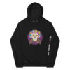 unisex eco raglan hoodie black front 61f74b429a1cf