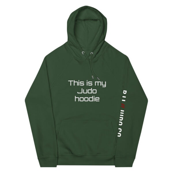 unisex eco raglan hoodie bottle green front 61f755a34283e