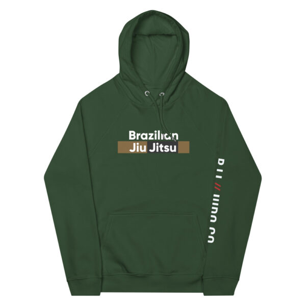 unisex eco raglan hoodie bottle green front 6235093cc3d6c