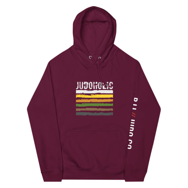 unisex eco raglan hoodie burgundy front 61f749f789a5a