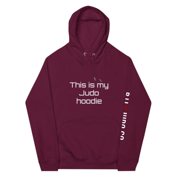 unisex eco raglan hoodie burgundy front 61f755a3424e4