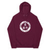 unisex eco raglan hoodie burgundy front 623773960201c