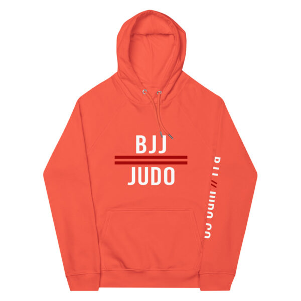 unisex eco raglan hoodie burnt orange front 61f74883d0d76