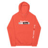 unisex eco raglan hoodie burnt orange front 62350b30ded01