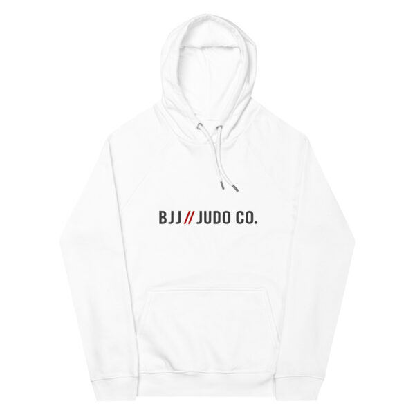 unisex eco raglan hoodie white front 61f751818e20d