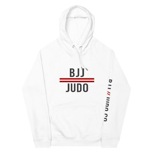unisex eco raglan hoodie white front 61f751e78086a