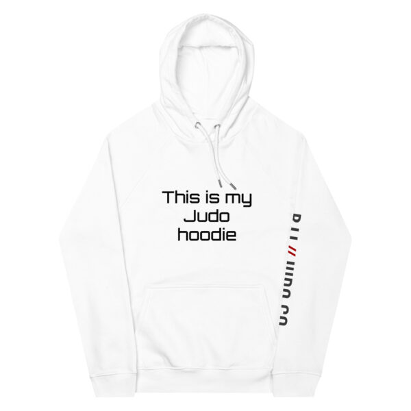 unisex eco raglan hoodie white front 61f75524bc08c