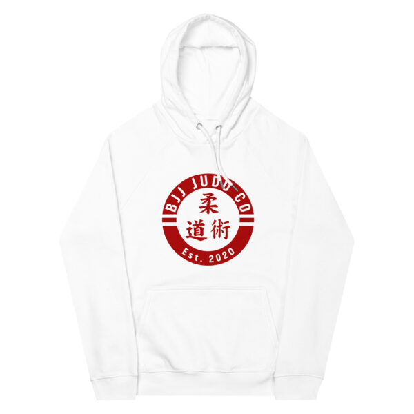 unisex eco raglan hoodie white front 623765c71b277