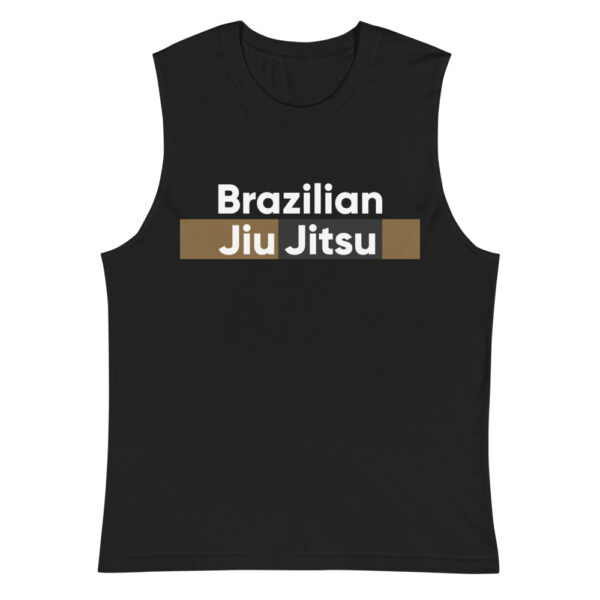 unisex muscle shirt black front 6234fe91916bc