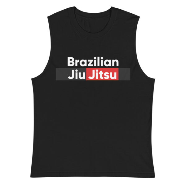 unisex muscle shirt black front 6235018880015