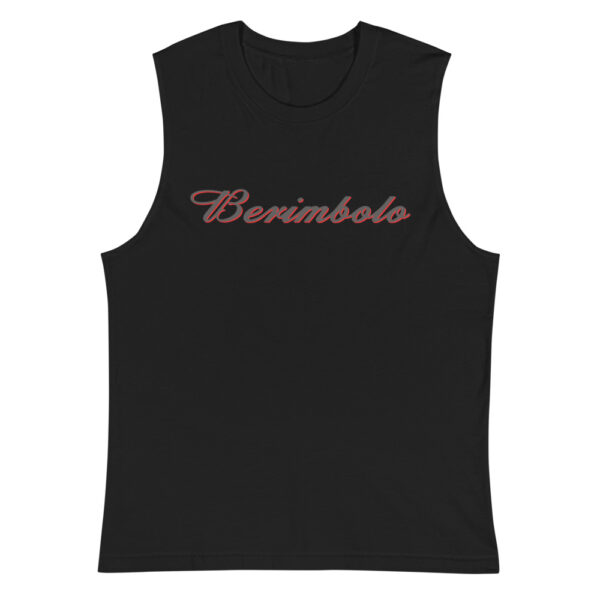 unisex muscle shirt black front 62354481984ac