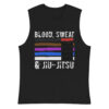 unisex muscle shirt black front 62354568d0230