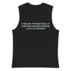 unisex muscle shirt black front 623546e9e2fa6