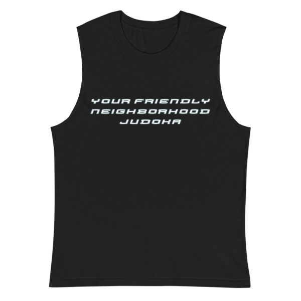 unisex muscle shirt black front 62354a7b8d39e