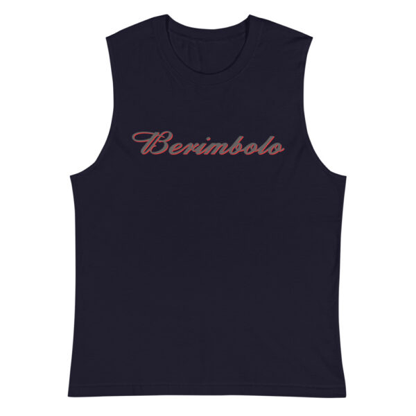 unisex muscle shirt navy front 623544819861a
