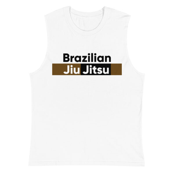 unisex muscle shirt white front 6235045156f8d