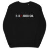 unisex organic sweatshirt black front 61f7315635ec5