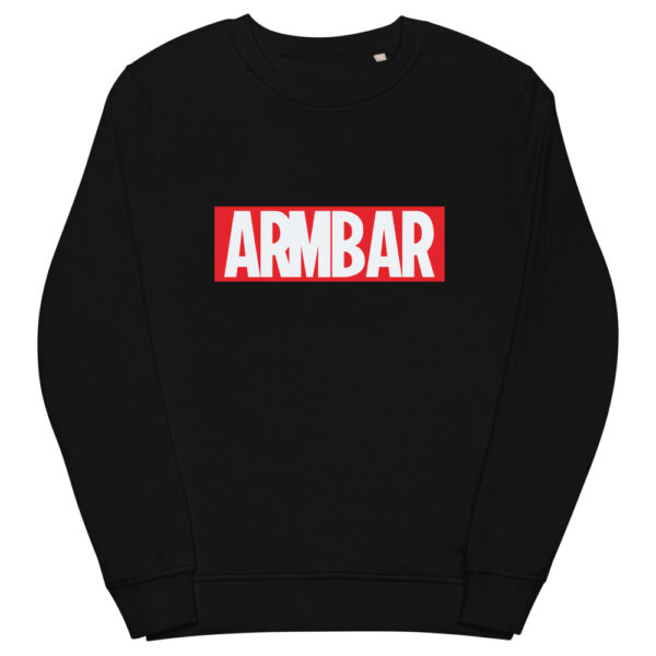 unisex organic sweatshirt black front 61f732658e757