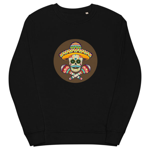 unisex organic sweatshirt black front 61f733989b18d