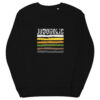 unisex organic sweatshirt black front 61f734a6e0e2d