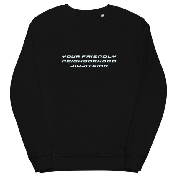 unisex organic sweatshirt black front 61f73689d08c0