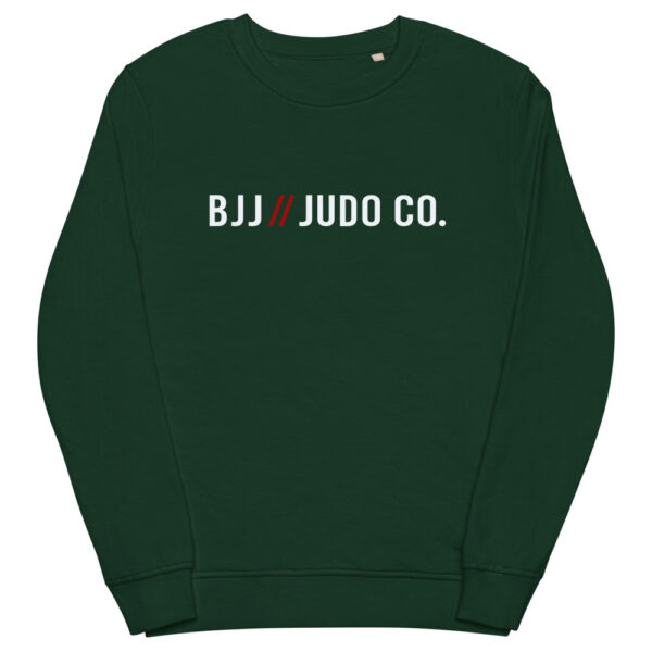 unisex organic sweatshirt bottle green front 61f731563614e