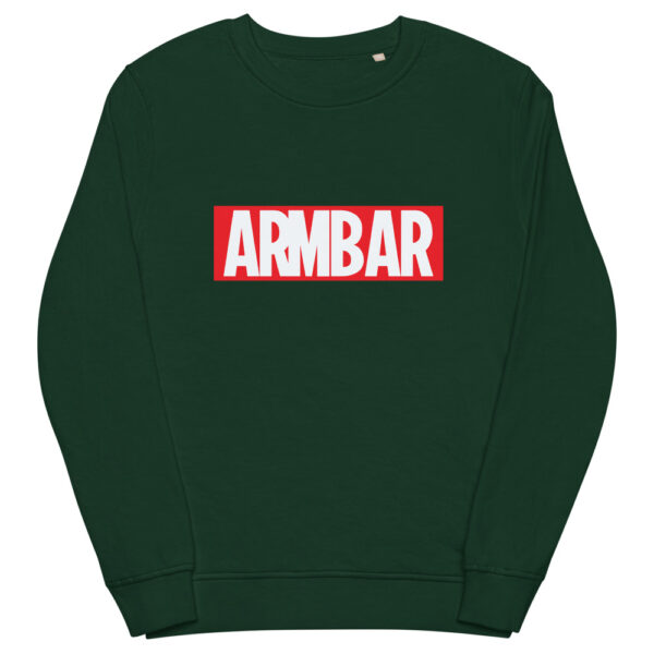 unisex organic sweatshirt bottle green front 61f732658e91f