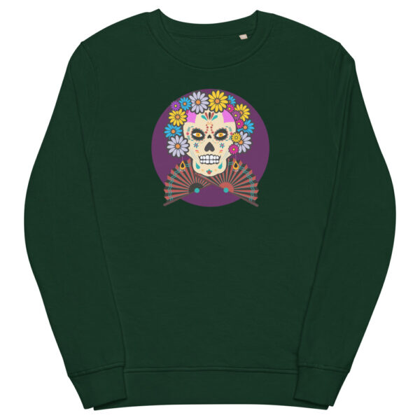 unisex organic sweatshirt bottle green front 61f733294bc4c