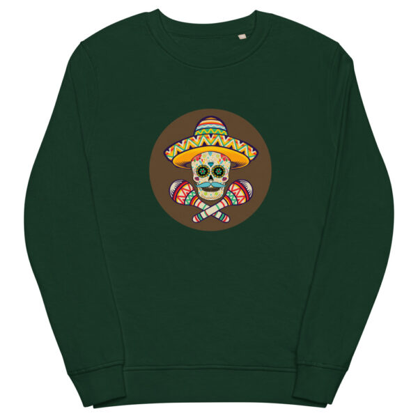 unisex organic sweatshirt bottle green front 61f733989b2d2