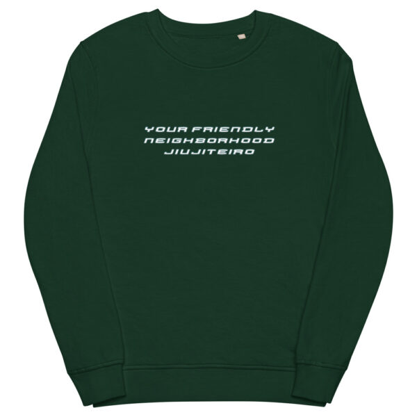unisex organic sweatshirt bottle green front 61f736323cabb