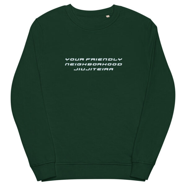 unisex organic sweatshirt bottle green front 61f73689d0a93