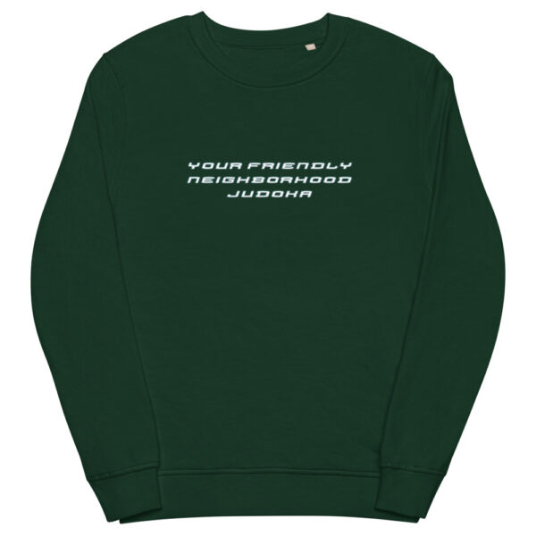 unisex organic sweatshirt bottle green front 61f736fbb2d2b