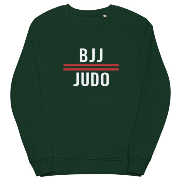unisex organic sweatshirt bottle green front 622ac334860cc