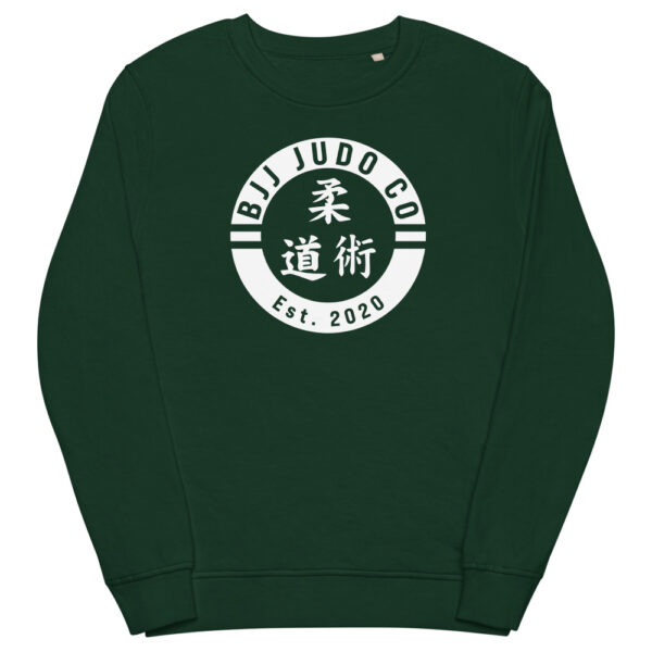 unisex organic sweatshirt bottle green front 62376afd564e9