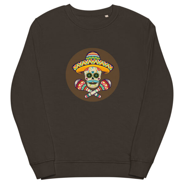 unisex organic sweatshirt deep charcoal grey front 61f733989b448