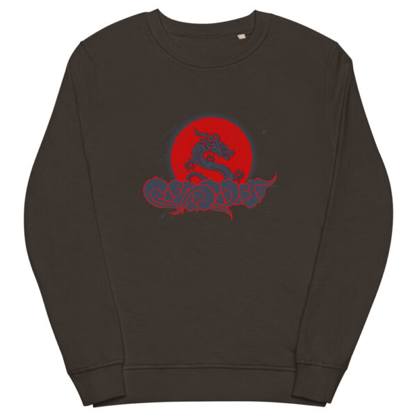 unisex organic sweatshirt deep charcoal grey front 61f733f923284