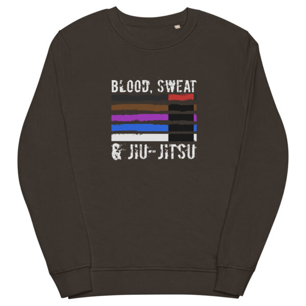unisex organic sweatshirt deep charcoal grey front 61f735bd936f7